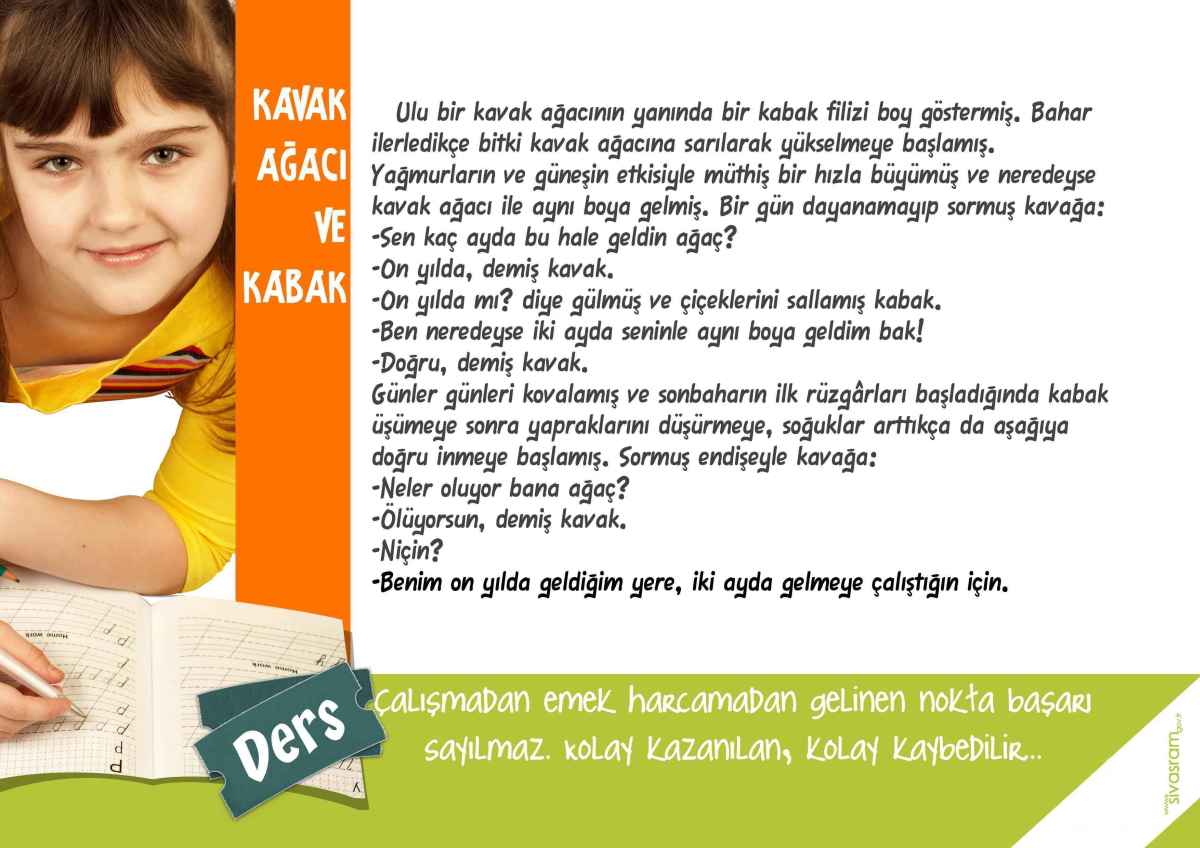 Kavak ağacı ve Kabağın hikayesi