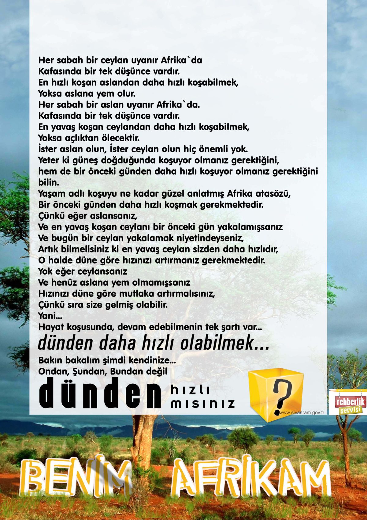 Benim Afrikam Her Gün Bir Yarış mı ?